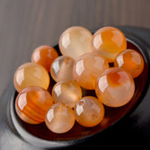 OZ DIY RD6003 Red Agate Loose Bead